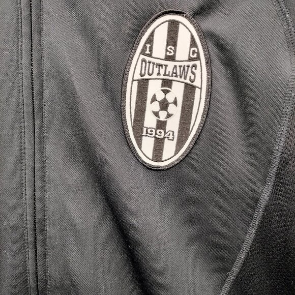 Adidas Juventus Track Jacket Full Zip Black White 3 Stripe ClimaCool Men's M - Picture 2 of 10